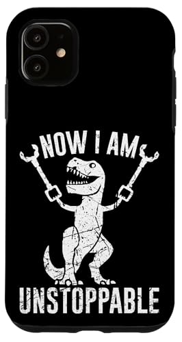 Hülle für iPhone 11 Retro Jetzt bin ich unaufhaltsam. Lustiger T-Rex-Dinosaurier von Yonkboyz-Bekleidung