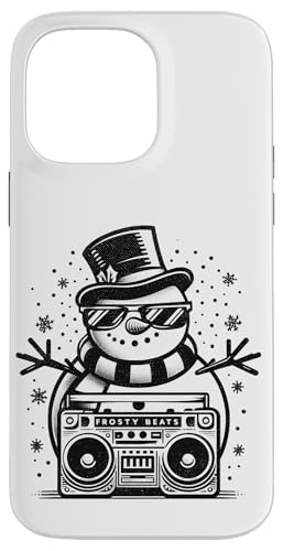 Hülle für iPhone 14 Pro Max Retro Schneemann Frosty schlägt lustige Weihnachten von Yonkboyz-Bekleidung