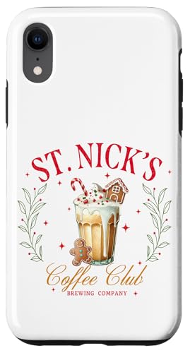 Hülle für iPhone XR Saint Nick Coffee Brewing Company Lustige Weihnachten von Yonkboyz-Bekleidung