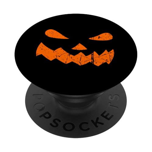 Vintager Halloween-Jackolantern-Kürbis gruselig gruselig PopSockets mit austauschbarem PopGrip von Yonkboyz-Bekleidung