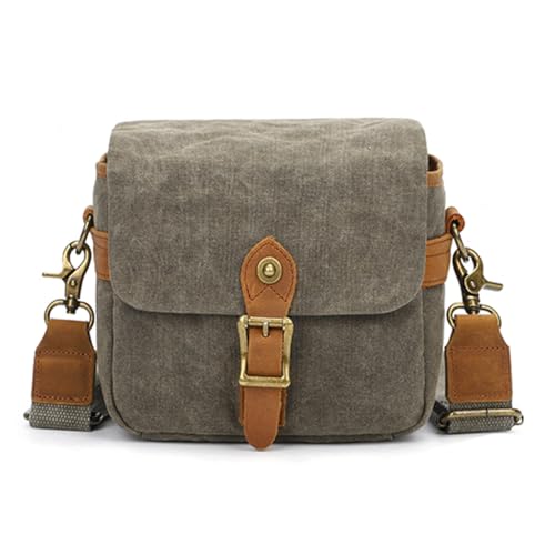 Yopeissn Canvas SLR-Kameratasche Micro Single Messenger Bags wasserdichte, Verschleißfeste Schulter-Fotografierucksäcke von Yopeissn