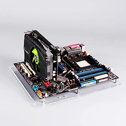 PC Open Frame Test Bench Mini ITX Motherboard Overlock Computer Case DIY Mod Base Transparent Acrylic Stand… von Yoqanr