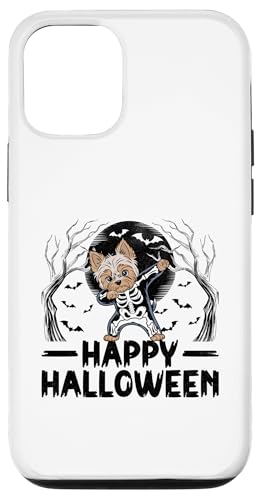 Hülle für iPhone 12/12 Pro Fröhlicher Halloween-Yorkshire-Terrier Yorkies Yorkie-Hund von Yorkie Dog Yorkshire Terrier Lover Gifts