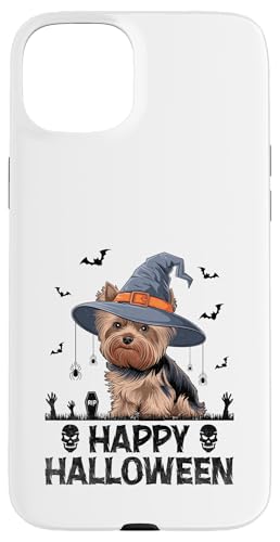 Hülle für iPhone 15 Plus Fröhlicher Halloween-Yorkshire-Terrier Yorkies Yorkie-Hund von Yorkie Dog Yorkshire Terrier Lover Gifts