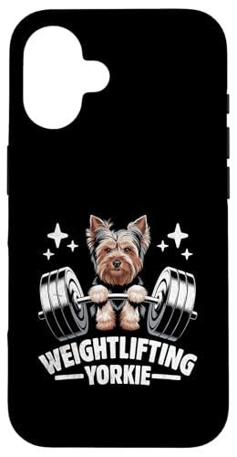 Hülle für iPhone 16 Gewichtheben Yorkie Yorkshire Terrier Yorkies Hund von Yorkie Dog Yorkshire Terrier Lover Gifts