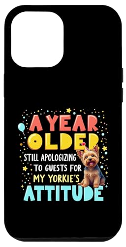 Lustiges Geburtstagsgeschenk Yorkshire Terrier Hund Hülle für iPhone 12 Pro Max von Yorkshire Terrier Fun Designs