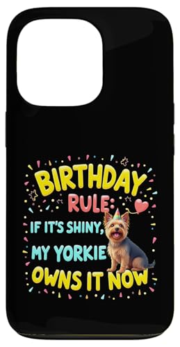 Lustiges Geburtstagsgeschenk Yorkshire Terrier Hund Hülle für iPhone 13 Pro von Yorkshire Terrier Fun Designs