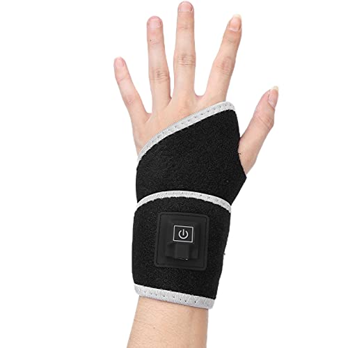 Beheizte Handgelenkbandage, USB Schnellwärme Handgelenkbandage, 3 Temperatureinstellungen, Handgelenk Heizkissen, Beheizbares Armband für Karpaltunnel, Sehnenscheidenentzündung, Prellungen von Yosoo Health Gear
