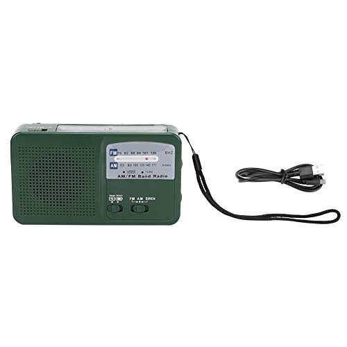 Emergency Radio Taschenlampe Handkurbel Solarantrieb mit AM/FM Radio 1LED Light Handy Lading für das Überleben Im Outdoor Camping Emergency Radio Taschenlampe Handkurbel Solarantrieb mit AM/FM Radio 1LED Light Handy Lading für das Überleben Im Outdoor Camping von Yosoo Health Gear