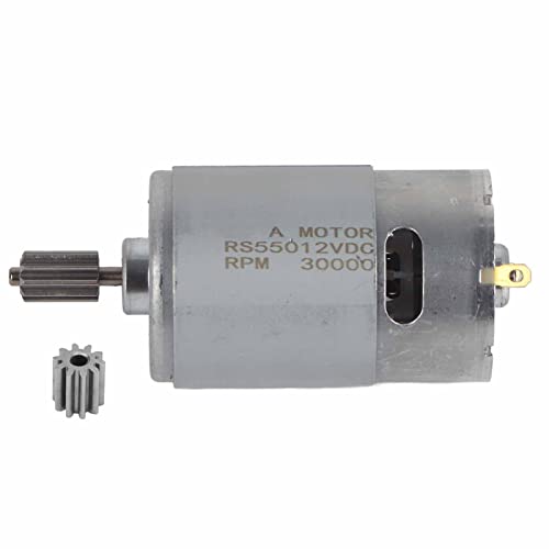 RS550-Motormotor, Hochgeschwindigkeitsmotor, Kinderrad-Elektromotor, 12 V RS550-Hochgeschwindigkeits-Mikromotor für Elektrisches Spielzeugauto, Kindermotorrad (550-30000) von Yosoo