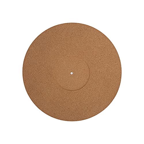 12-Zoll-Plattenspieler-Pad, Plattenunterlage aus Weichem Kork, rutschfest, für Plattenspieler, Slipmat-Pad, Durchmesser 295 Mm, für 12-Zoll-Schallplatten von Yosoo