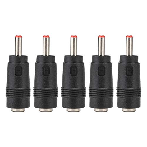 5 Stück 5,5 X 2,1 Buchse auf 3,5 X 1,35 Mm Stecker-Adapter-Konverter-Anschluss, Einfach zu Tragen, Breite Anwendung von Yosoo