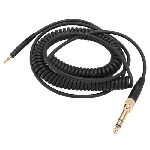 Yosoo Spiralförmiges Kopfhörerkabel, Ersatz-Headset-Soundkabel für HD598 HD598Cs HD599 HD569 HD579 HD558 HD518 mit Kopfhörer-Spiralverlängerungskabel, 3 Meter Verlängert, OFC von Yosoo