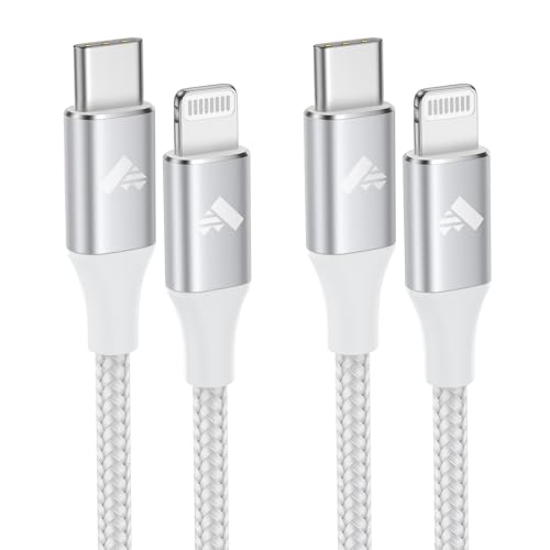 Yosou USB C Lightning Kabel, iPhone Ladekabel USB C [2Pack 1M+1M] MFi Zertifiziert USBC auf Lightning Kabel Nylon PD USB C Schnellladekabel für iPhone 14 13 12 11 Pro Max XR XS 8 7 Plus iPad von Yosou