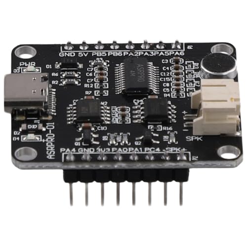 Youdefa ASR-PRO Entwicklungsboard mit 4M-Flash-Speicher Spracherkennungsmodul Entwicklungsboard (Pin-Header Bereits Verschweißt) von Youdefa