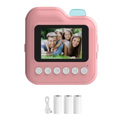 Youdefa Sofortbildkamera für Kinder, Geschenk für und Mädchen, Digitale Videokamera für Kinder, Foto-Thermodruckkamera, Rosa von Youdefa