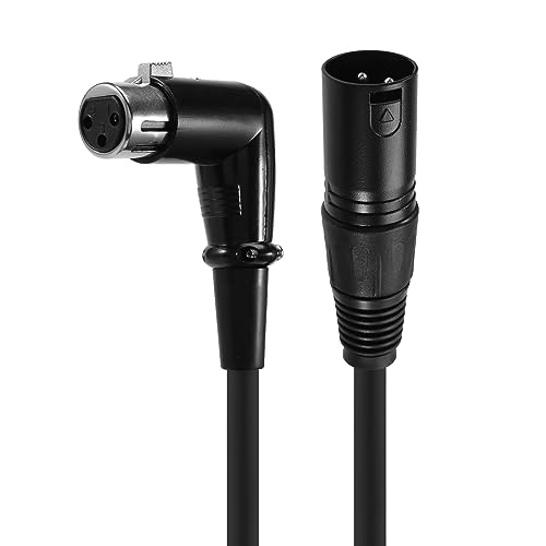 Youdefa XLR-Kabel Karaoke-Mikrofon Soundkabelstecker Rechtwinklig XLR-Kabel Von Buchse zu Stecker 6 Fuß von Youdefa