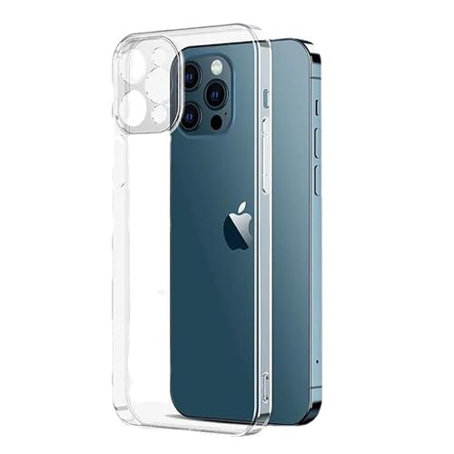 Youery Kristallklar Hülle für iPhone 13 Pro Max Klare stoßfeste dünne Silikon case, Schutzhülle Anti-Kratzt Transparent Rückseite, Klar von Youery