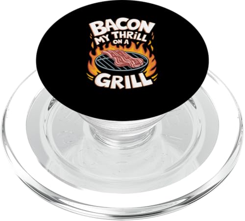 Grill Pork Speck Liebhaber BBQ Frühstück Eier und Speck Smoker PopSockets PopGrip für MagSafe von Youre Bacon Me Crazy Shirt Designs