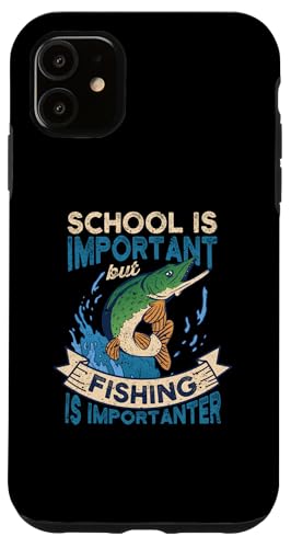 Hülle für iPhone 11 Kinder Angelshirt Jugend Jungen Fischliebhaber Teenager Jungen Angeln von Youth Fishing Gifts