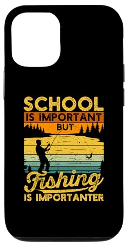 Hülle für iPhone 15 Lustige Schule ist wichtig, aber Angeln ist wichtiger von Youth Fishing Gifts