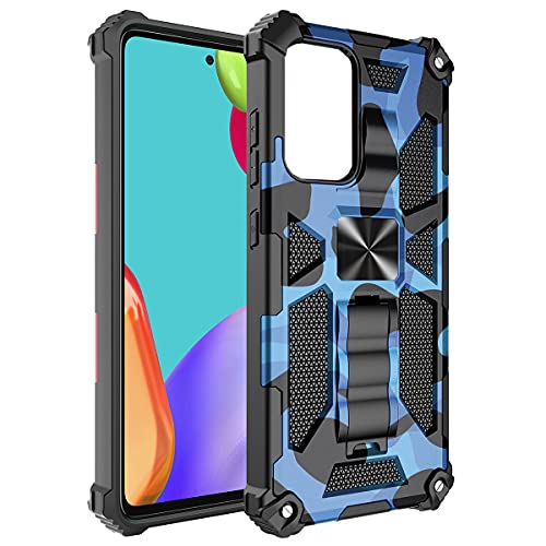 Ysnzaq Hülle für Samsung Galaxy S20 FE,[Military Grade Schutz] Handyhülle Bumper Case 360 Grad Ring Halter Camouflage Kratzfest Schutzhülle Cover für Samsung Galaxy S20 FE YH Blue. von Ysnzaq