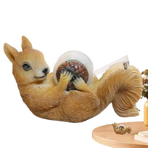 Cute Tape Dispenser | Squirrel Desk Accessory | Fun Tape Holder | Resin Tape Organizer, Desktop Stationery Dispenser, Creative Decor, Novelty Desk Supplies, Decorative Tapes Stand von Ysvnlmjy