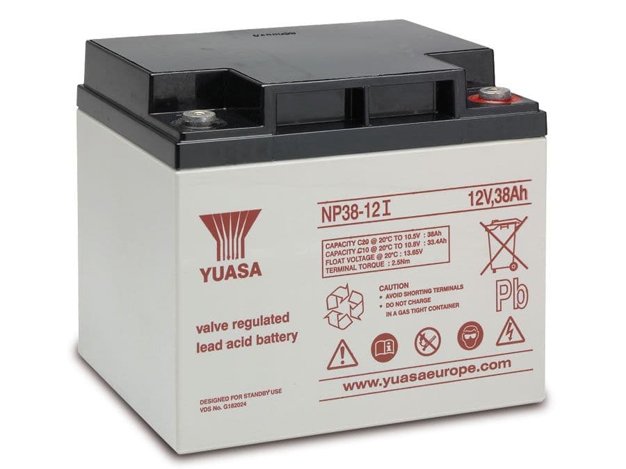 YUASA Blei-Akkumulator NP38-12I, 12 V-/38 Ah von Yuasa