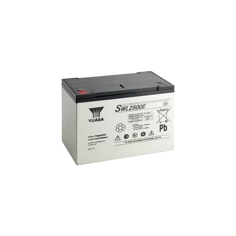 Yuasa Blei-Akku SWL2500E Pb 12V / 93,6Ah 10-12 Jahresbatterie, M6 innen von Yuasa