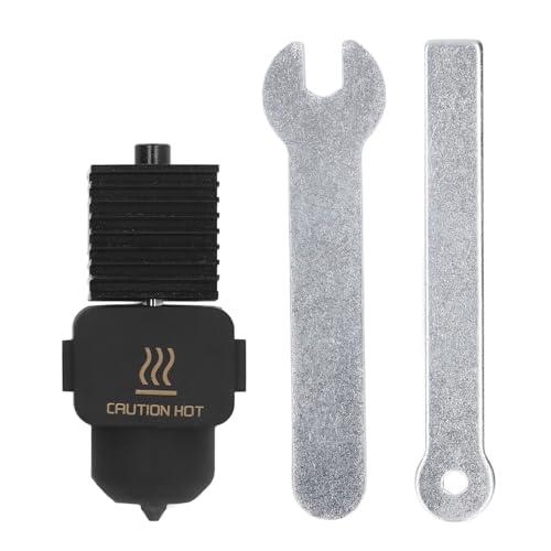 Yuecoom Zusammengebautes Hotend-Kit Düse aus gehärtetem Stahl Hitzebeständigkeit Silikonhülle 3D-Drucker Düse aus gehärtetem Stahl Hotend-Kit Hot-End-Set für Bambu Lab A1 Mini (0,6 mm) von Yuecoom