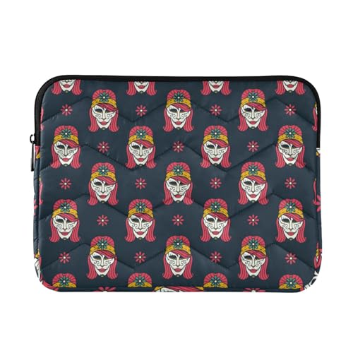 Laptop-Hülle, 33-35,6 cm, wasserdichte Hülle für Laptops, Happy Halloween, Reisen, Laptop-Tasche, Handtasche für Laptop von Yuiboo