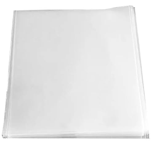 Yumin Transparente Außentasche für Schallplatten, CD-Schutztasche, Quadratische Tasche, Schallplattenhülle, Außentasche mit Flacher Öffnung, Langlebig von Yumin