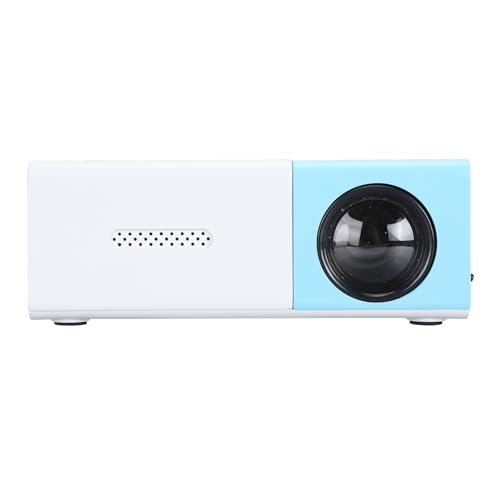 Mini-Projektor, 1080P Full HD, tragbarer Filmprojektor, mit mehreren Anschlüssen, Kühlventilatorsystem, visuell, eingebauter Lautsprecher, für Outdoor-Reisen, drinnen (US-Stecker) von Yunir