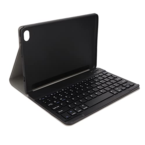 Yunir Kabellose Tastatur mit PU-Lederhülle, Bluetooth, wasserdichte, Abnehmbare Tablet-Tastatur mit Großen Tastenkappen, für M40PLUS P40HD P30S von Yunir