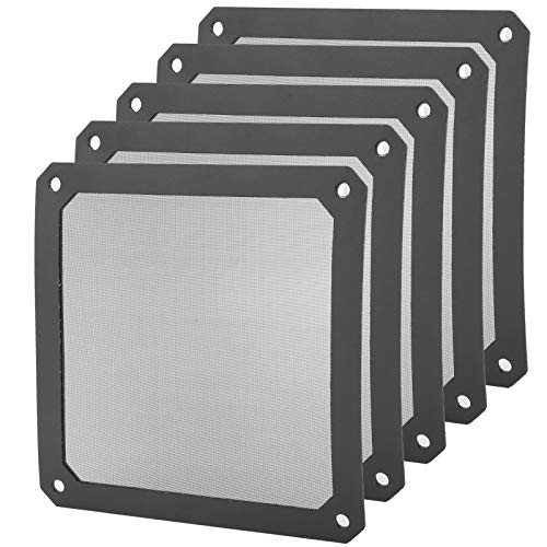 5 X 120 X 120 Mm Magnetischer PC-Kühlerfilter, PC-Staubschutzfilter, Staubdichte PVC-Abdeckung, PC-Lüfter-Staubfilter für Computer-Kühler von Yunseity