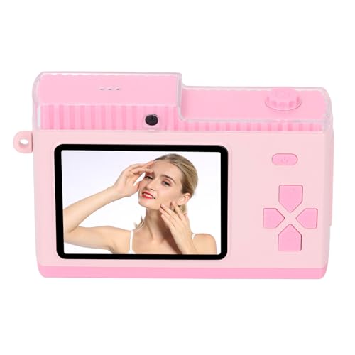 Digitale Videokamera, 8-Fach Digitalzoom Digitalkamera 48 MP 1080P HD für Reisen (Rosa) von Yunseity