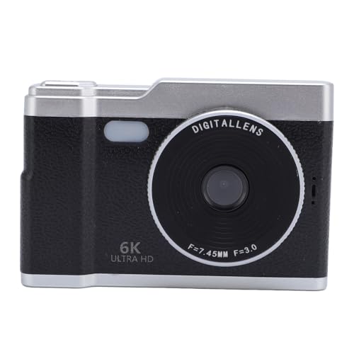 Digitalkamera, 48MP Compact Camera Anti Shake für Tägliche für die Schüler (Black) von Yunseity