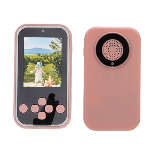 Digitalkamera, MP3-Musik-Player, Doppelobjektiv, Lange Standby-Zeit, Kleine Elektronische Kamera für Geschenke (PINK) von Yunseity