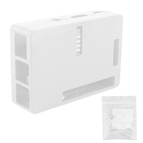 Gehäuse für 3B/3B+, Mattierte Schutzhülle, Aufhängbar Shell Enclosure Accessory Component mit CPU-Lüfter (Weiss) von Yunseity