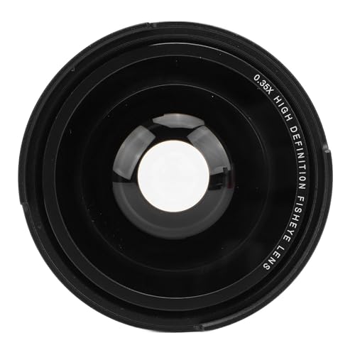 Super-Weitwinkel-Fisheye-Objektiv, kein Dunkelwinkel, Optisches Glas, Professionelles Fisheye-Objektiv, Reduziert Geisterbilder für Blumen (49mm) von Yunseity