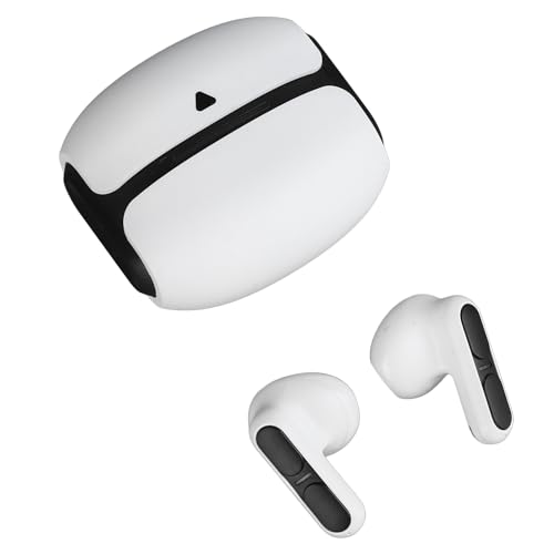 Yunseity Drahtlose Kopfhörer, Stabile, Ergonomische Stereo-Ohrhörer mit Geringer Latenz, Stilvoll für Tablet für Musik (White) von Yunseity