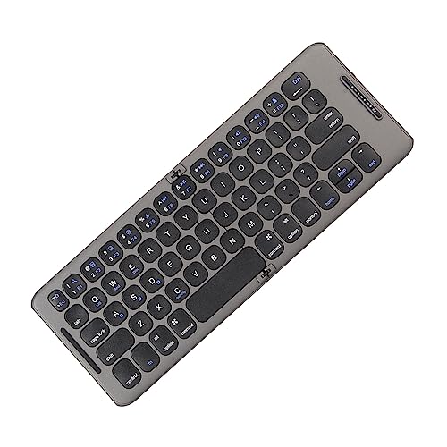 Yunseity Faltbare Bluetooth-Tastatur, 3 Geräteanschlüsse, Kabellose Tastatur mit Tastenkombinationen, Ultraschlanke Klapptastatur für IOS, Android, Windows von Yunseity