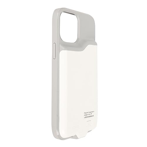 Yunseity Handy-Akku-Hülle, Kontrollleuchte, Handy-Akku-Ladegerät-Hülle Bietet Zusätzlichen Schutz, 6,7 Zoll, 5500 MAh für 12 Pro Max (White) von Yunseity