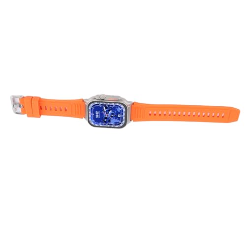 Yunseity Smartwatch, Multi-Sport-Modus, 380 MAh Akkukapazität, Anruf Tätigen, Smartwatch für Outdoor-Sportarten (ORANGE) von Yunseity