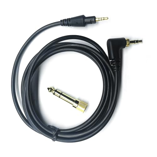 Ywmsfl Tragbares Audiokabel, 3,5 mm Kabelleitung für kopfmontierte Kopfhörer, Reparatur, 180 cm Länge, Schwarz von Ywmsfl