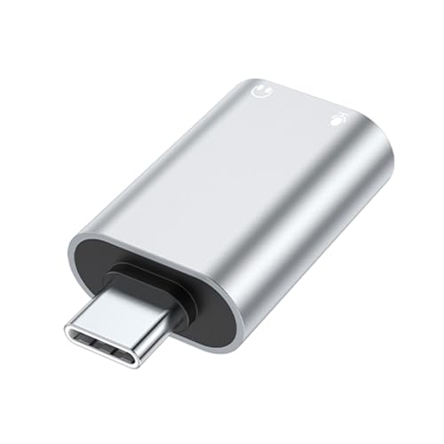 Yzdysg MultiDevice Musik-Sharing-Adapter, USB C auf zwei 3,5-mm-Buchsen, USB-C-Kopfhörer-Splitter für Typ-C-Geräte von Yzdysg