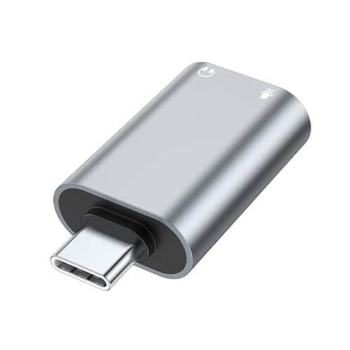 Yzdysg MultiDevice Musik-Sharing-Adapter, USB C auf zwei 3,5-mm-Buchsen, USB-C-Kopfhörer-Splitter für Typ-C-Geräte von Yzdysg