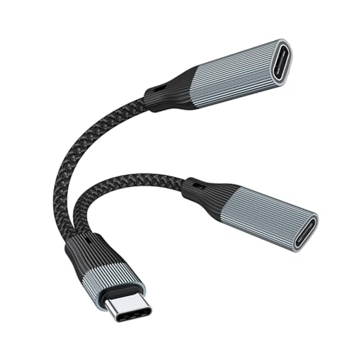 Yzdysg USB C auf 3,5 mm Kopfhörer und Ladeadapter USB C auf 3,5 mm Headsets und Ladeadapter PD60W Schnellladekabel von Yzdysg