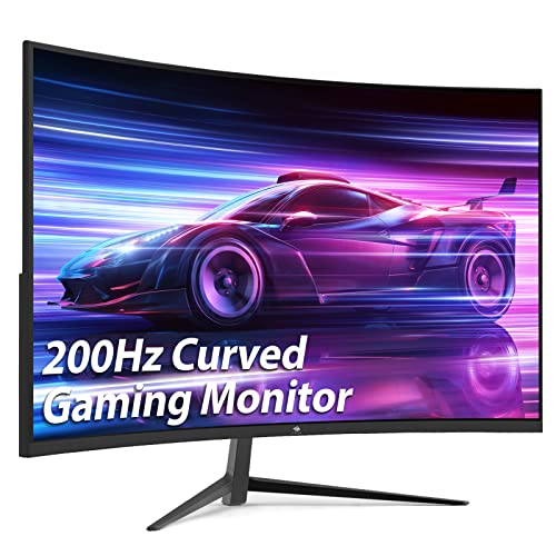 Z-Edge 27 Zoll Curved Gaming Monitor 200Hz/165Hz(DP) 144Hz(HDMI) 1ms MPRT, Full HD 1500R Curved Display, VA Panel, FreeSync, HDMI 1.4 & DisplayPort 1.2, Lautsprecher - Schwarz von Z Z-Edge