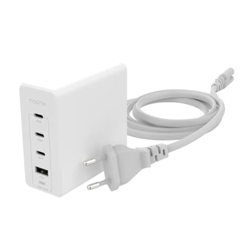 ZAGG mophie USB-C Speedport 120 Wall Charger, 120 Watt, GaN, Fast Charging, Dual Port, Lightning Device, (White, EU Adapter), 409909309 von ZAGG